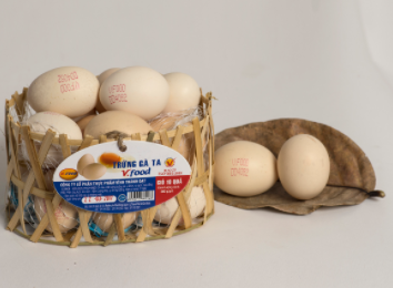 Trứng gà ta giỏ 10 quả - Công Ty Cổ Phần Thực Phẩm Vĩnh Thành Đạt